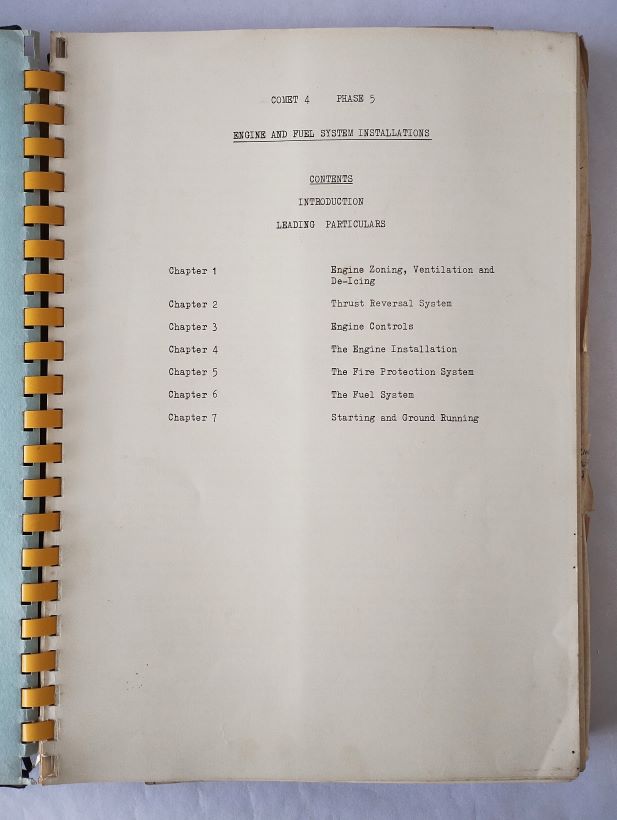 De Havilland Comet 4 Maintenance title page