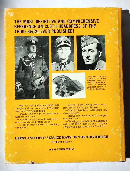 Dress and Field Service Hats of the Third Reich back cover