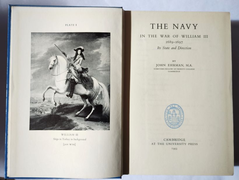 The Navy in the War of William III title page