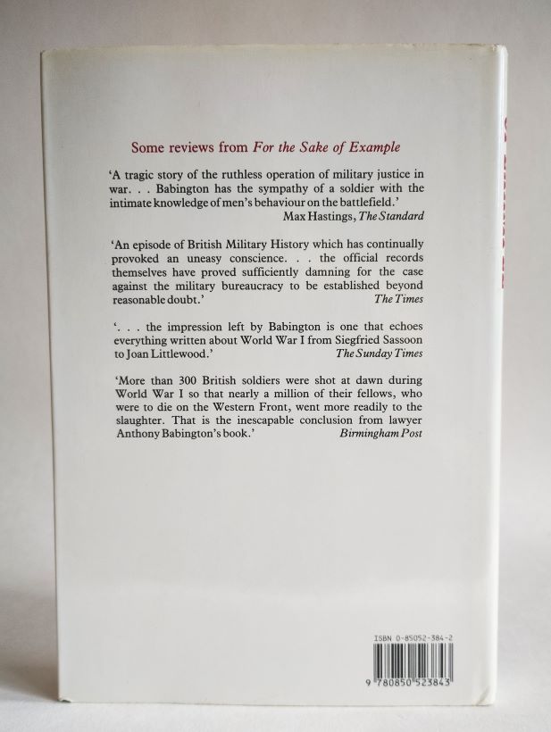 For the Sake of Example back cover