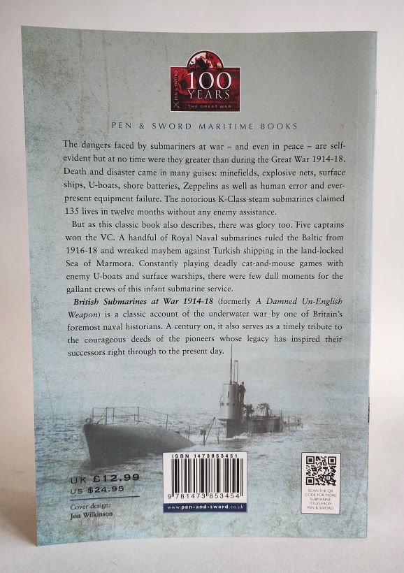 British Submarines at War 1914-1918 back cover
