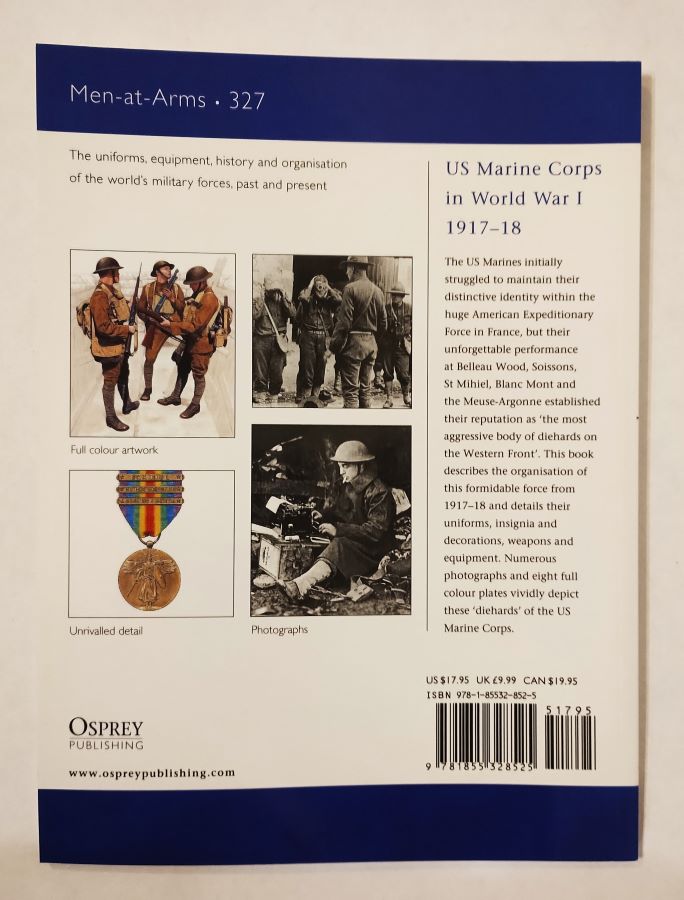 US Marine Corps in World War I 1917-1918 back cover