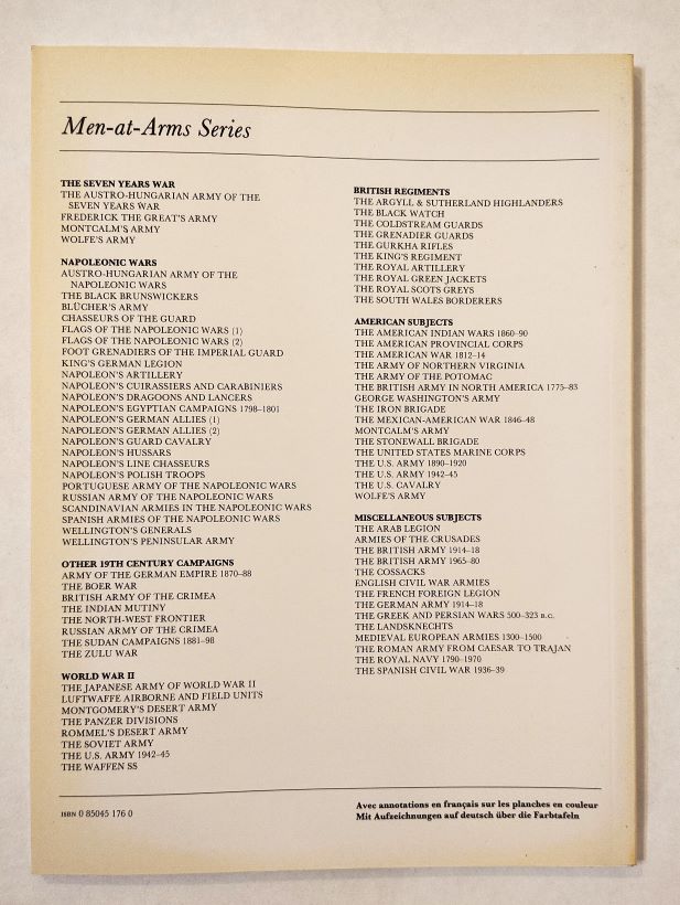 The US Army 1890-1920 back cover