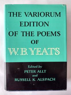 The Variorum Edition of the Poems of W. B. Yeats front cover